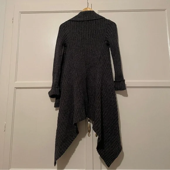 Laurie b. Elegant Dark Gray Women's Cardigan - Picture 2 of 3